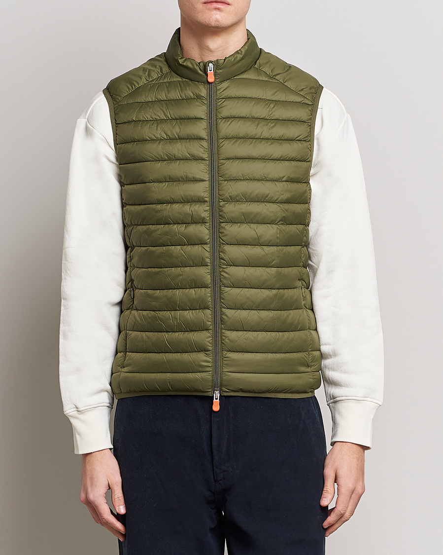 Homme | Gilets | Save The Duck | Adamus Lightweight Padded Vest Dusty Olive
