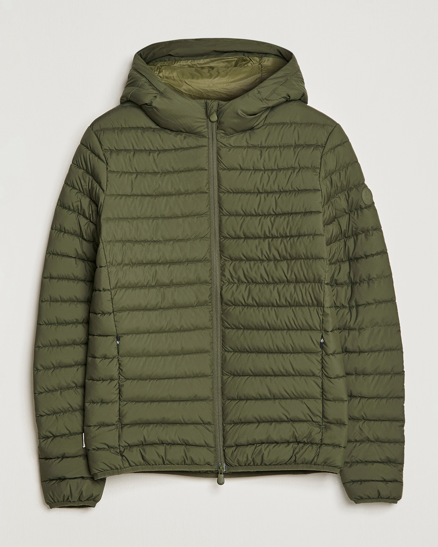 Homme | Manteaux Et Vestes | Save The Duck | Luke Lightweight Matt Padded Hood Jacket Dusty Olive