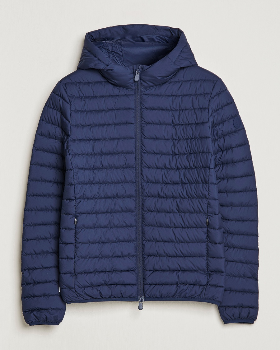 Homme | Manteaux Et Vestes | Save The Duck | Luke Lightweight Matt Padded Hood Jacket Navy Blue