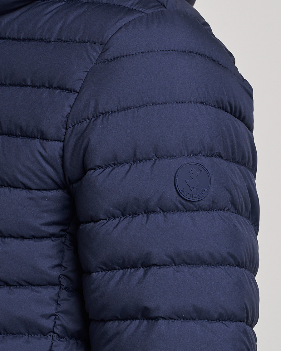 Homme | Manteaux Et Vestes | Save The Duck | Luke Lightweight Matt Padded Hood Jacket Navy Blue