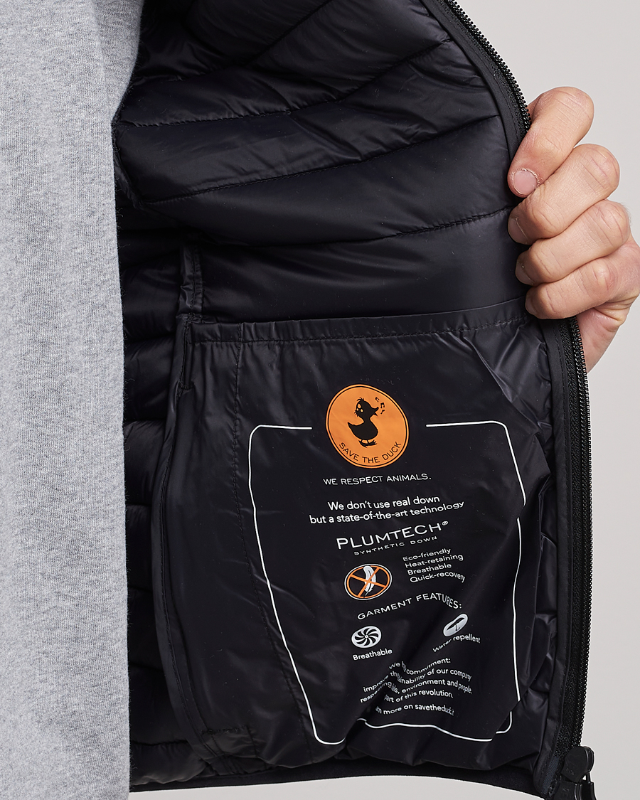 Homme | Manteaux Et Vestes | Save The Duck | Leonard Lightweight Matt Padded Vest Black