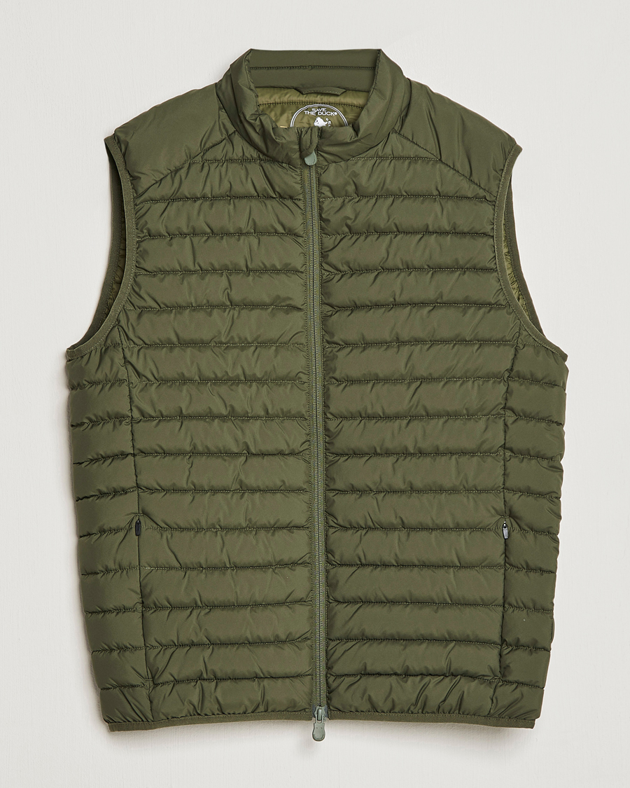 Homme | Gilets | Save The Duck | Leonard Lightweight Matt Padded Vest Dusty Olive
