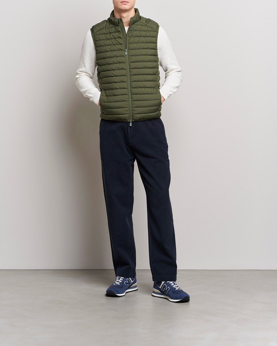 Homme | Gilets | Save The Duck | Leonard Lightweight Matt Padded Vest Dusty Olive