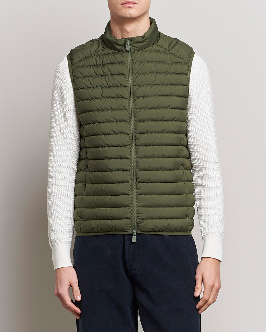 Homme | Gilets | Save The Duck | Leonard Lightweight Matt Padded Vest Dusty Olive