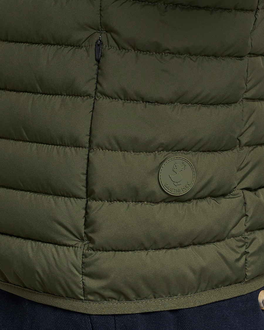 Homme | Gilets | Save The Duck | Leonard Lightweight Matt Padded Vest Dusty Olive
