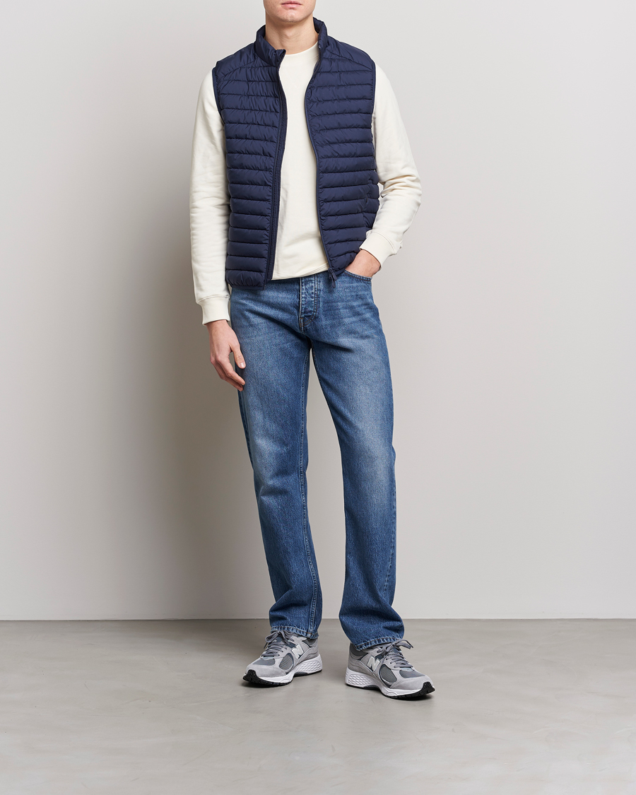 Homme | Gilets | Save The Duck | Leonard Lightweight Matt Padded Vest Navy Blue