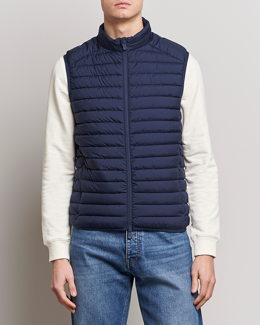 Homme | Gilets | Save The Duck | Leonard Lightweight Matt Padded Vest Navy Blue