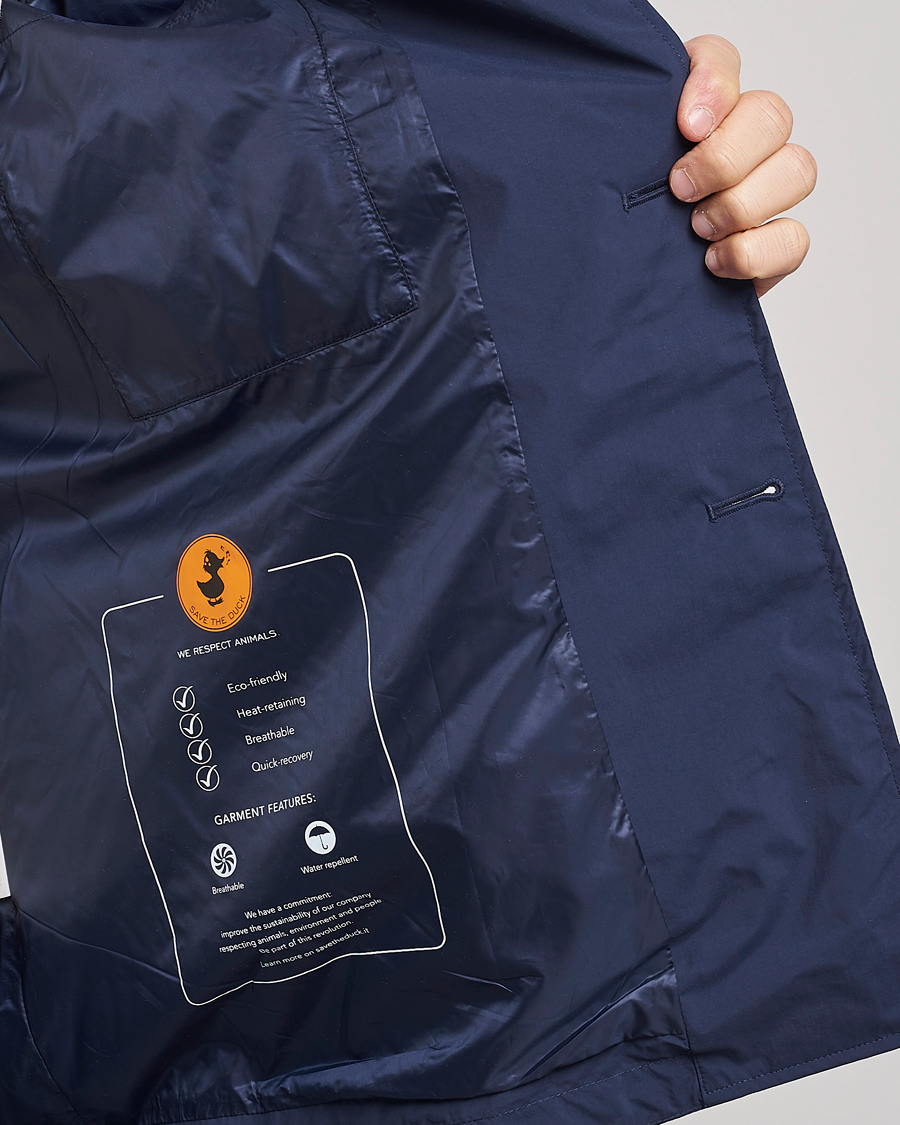 Homme | Manteaux Et Vestes | Save The Duck | Hamilton Recycled Nylon Coat Navy Blue