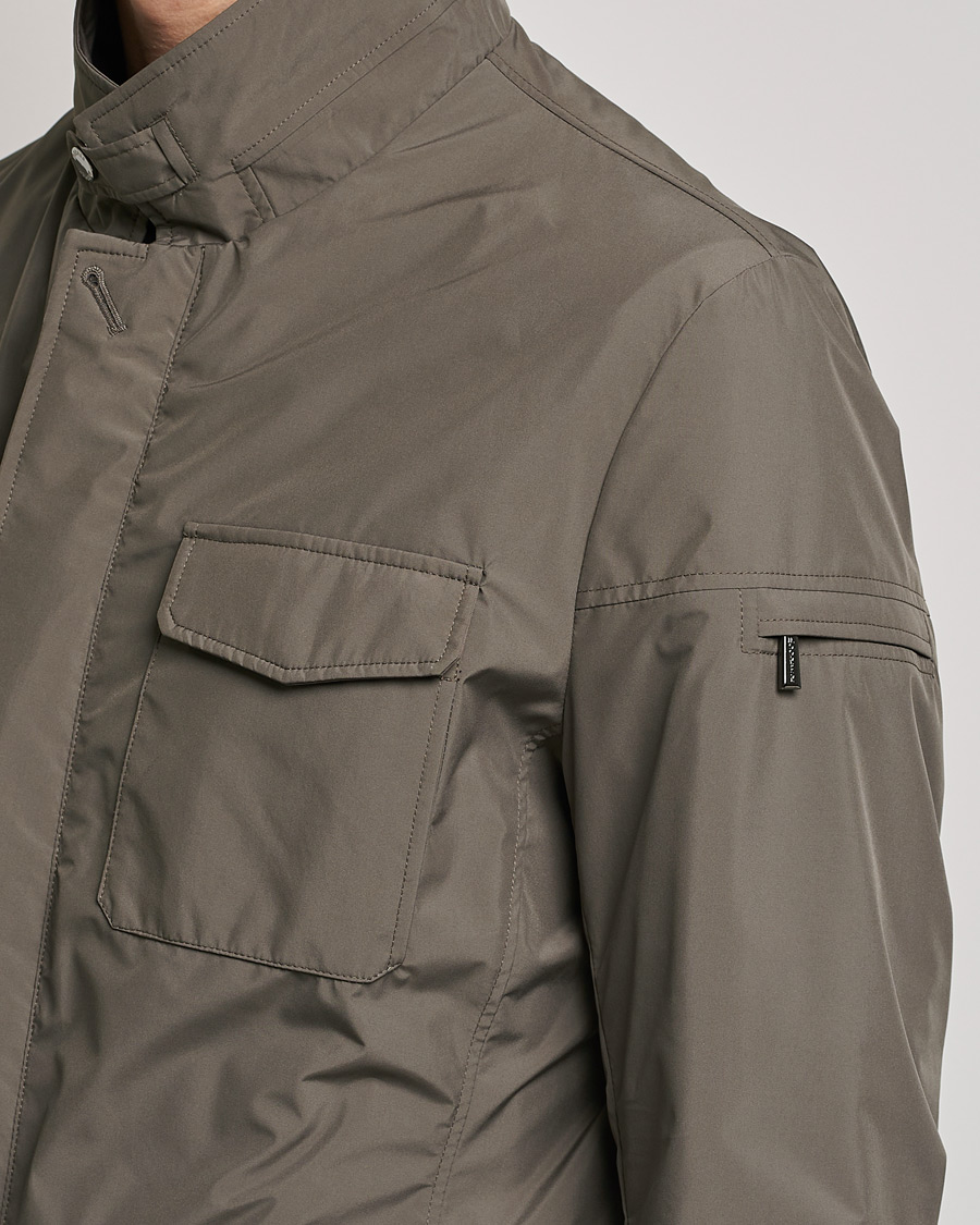 Homme | Manteaux Et Vestes | MooRER | Waterproof Nylon Field Jacket Brown