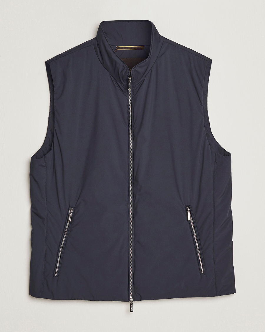 Homme | Manteaux Et Vestes | MooRER | Senio Padded Vest Navy