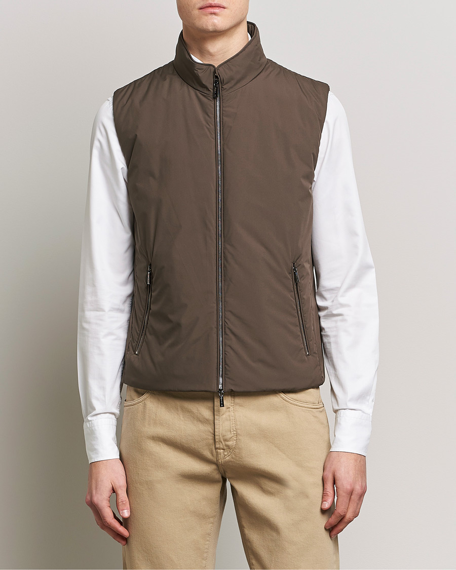 Homme | Gilets | MooRER | Senio Padded Vest Brown