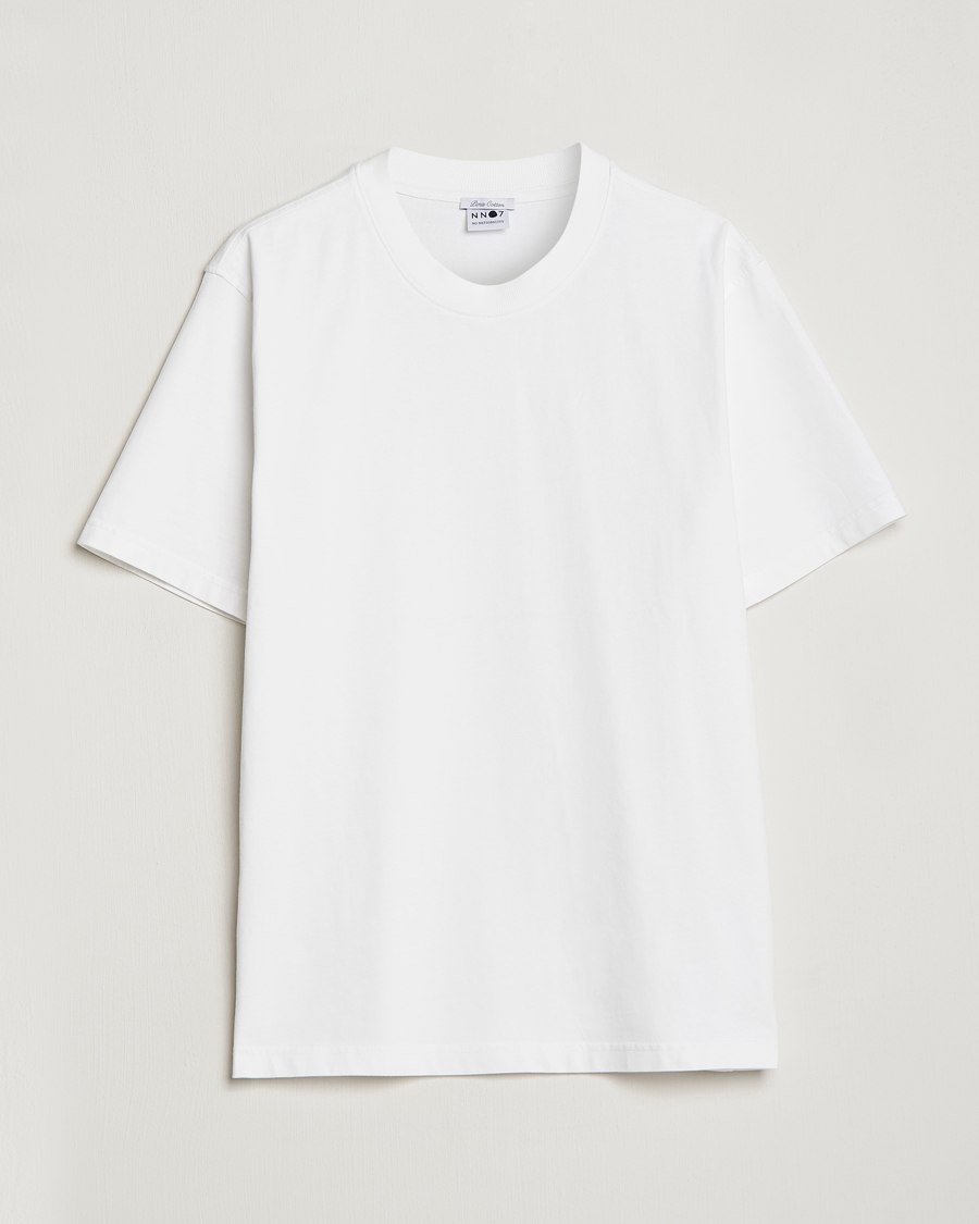 Homme | T-shirts | NN07 | Adam Pima Crew Neck T-Shirt White