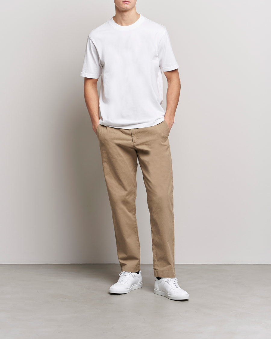 Homme | T-shirts | NN07 | Adam Pima Crew Neck T-Shirt White