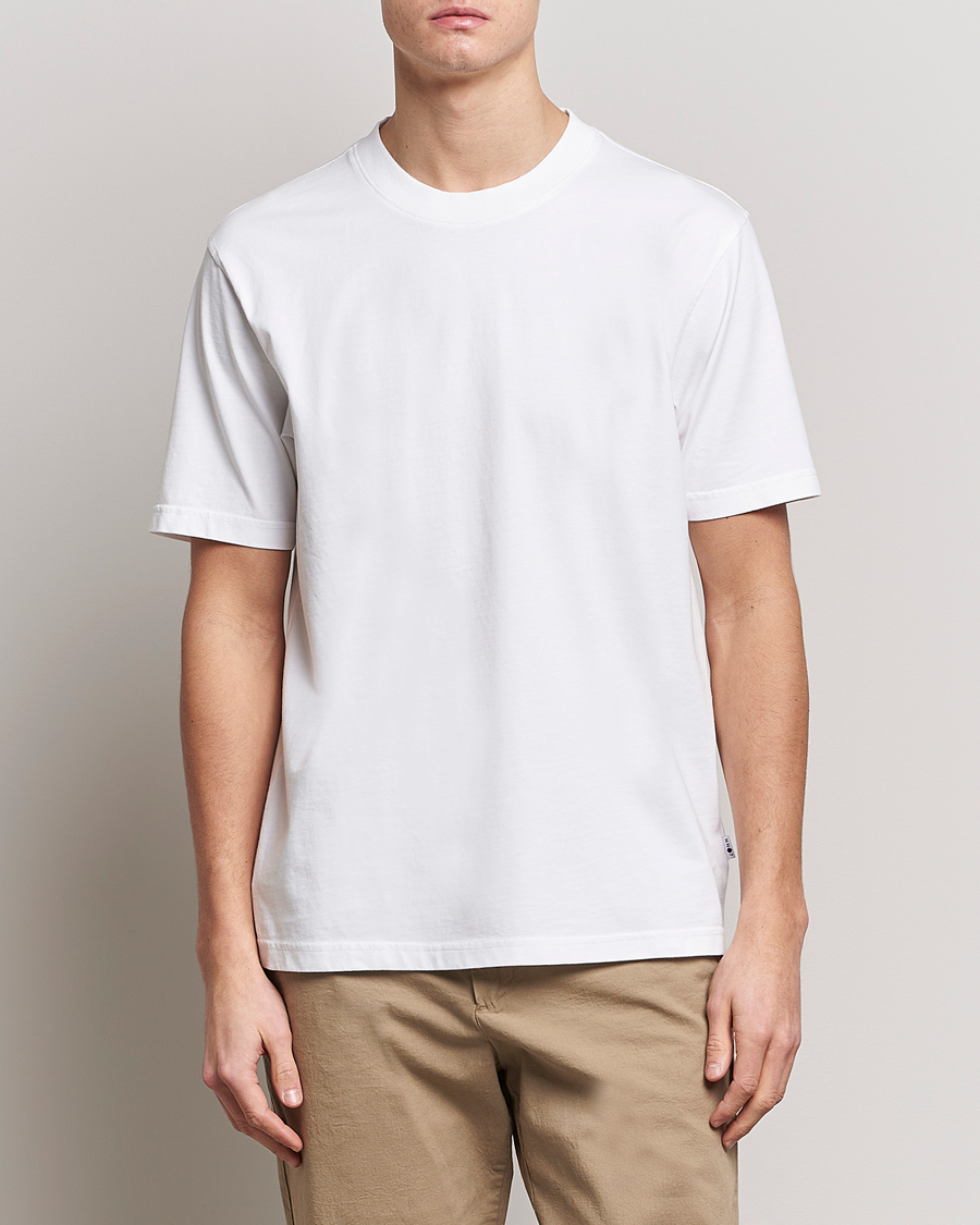 Homme | T-shirts À Manches Courtes | NN07 | Adam Pima Crew Neck T-Shirt White