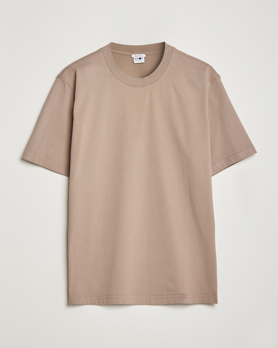 Homme | T-shirts | NN07 | Adam Pima Crew Neck T-Shirt Greige