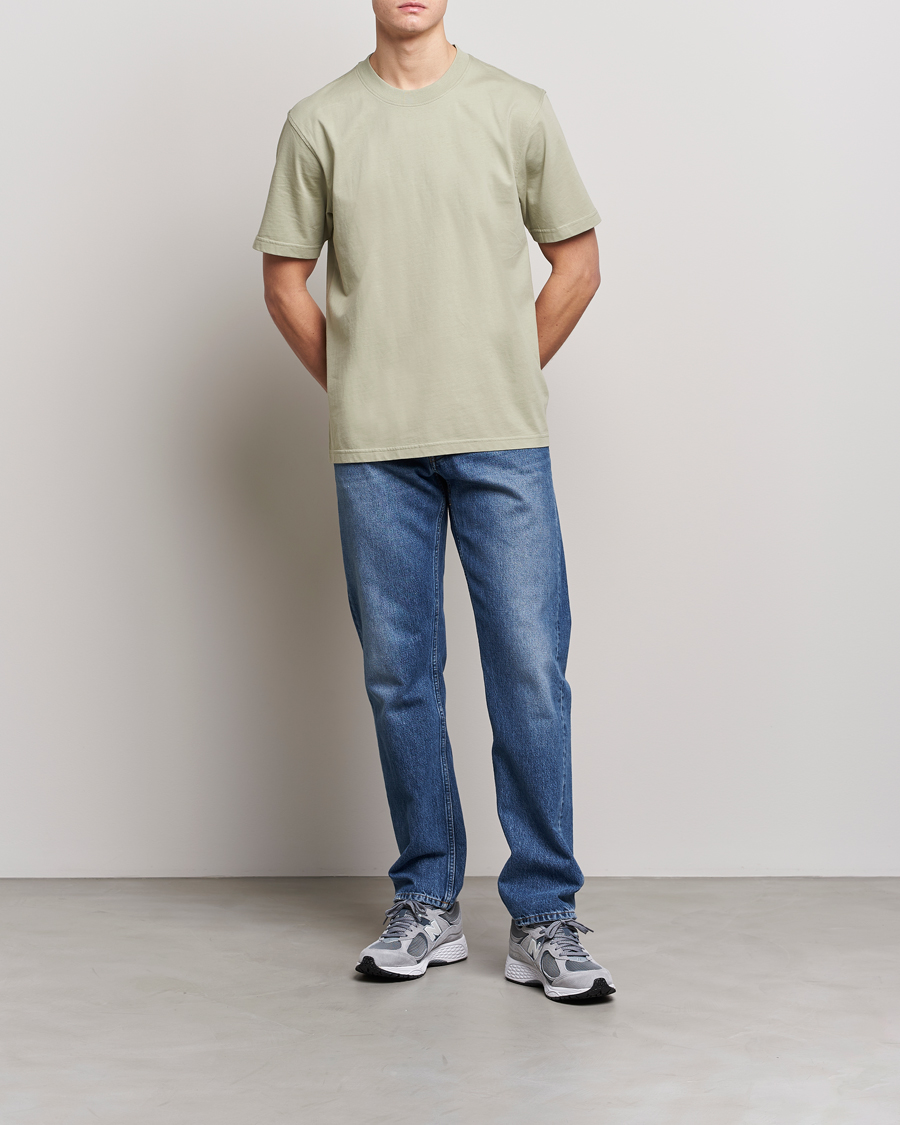 Homme | T-shirts | NN07 | Adam Pima Crew Neck T-Shirt Pale Green