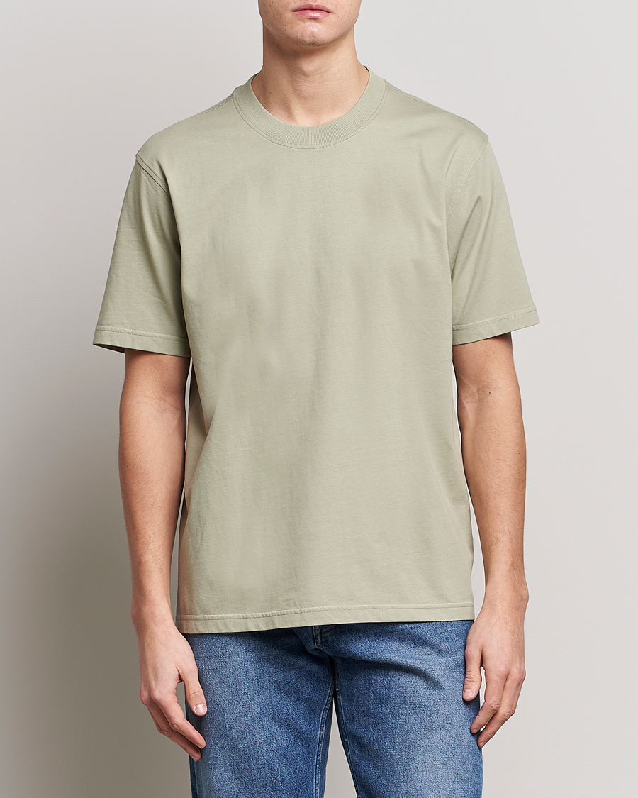 Homme | T-shirts | NN07 | Adam Pima Crew Neck T-Shirt Pale Green