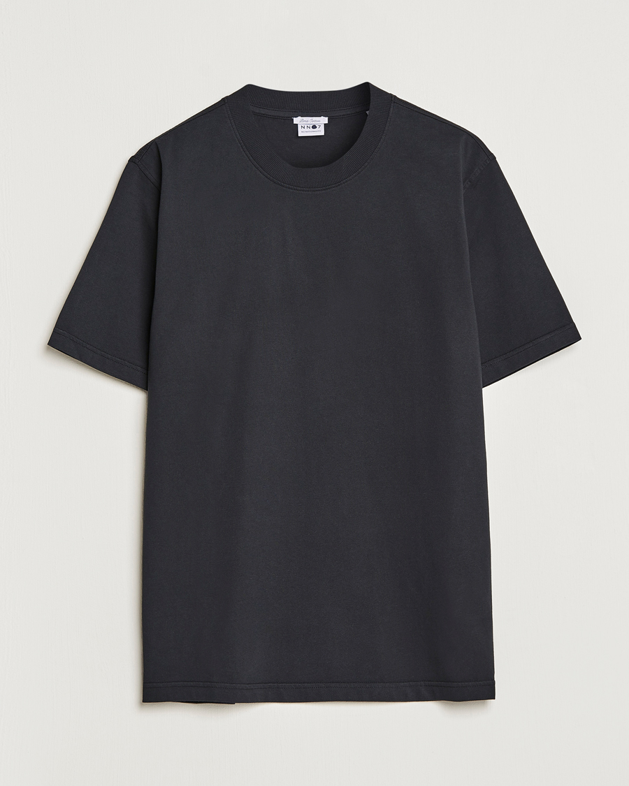 Homme | T-shirts | NN07 | Adam Pima Crew Neck T-Shirt Black