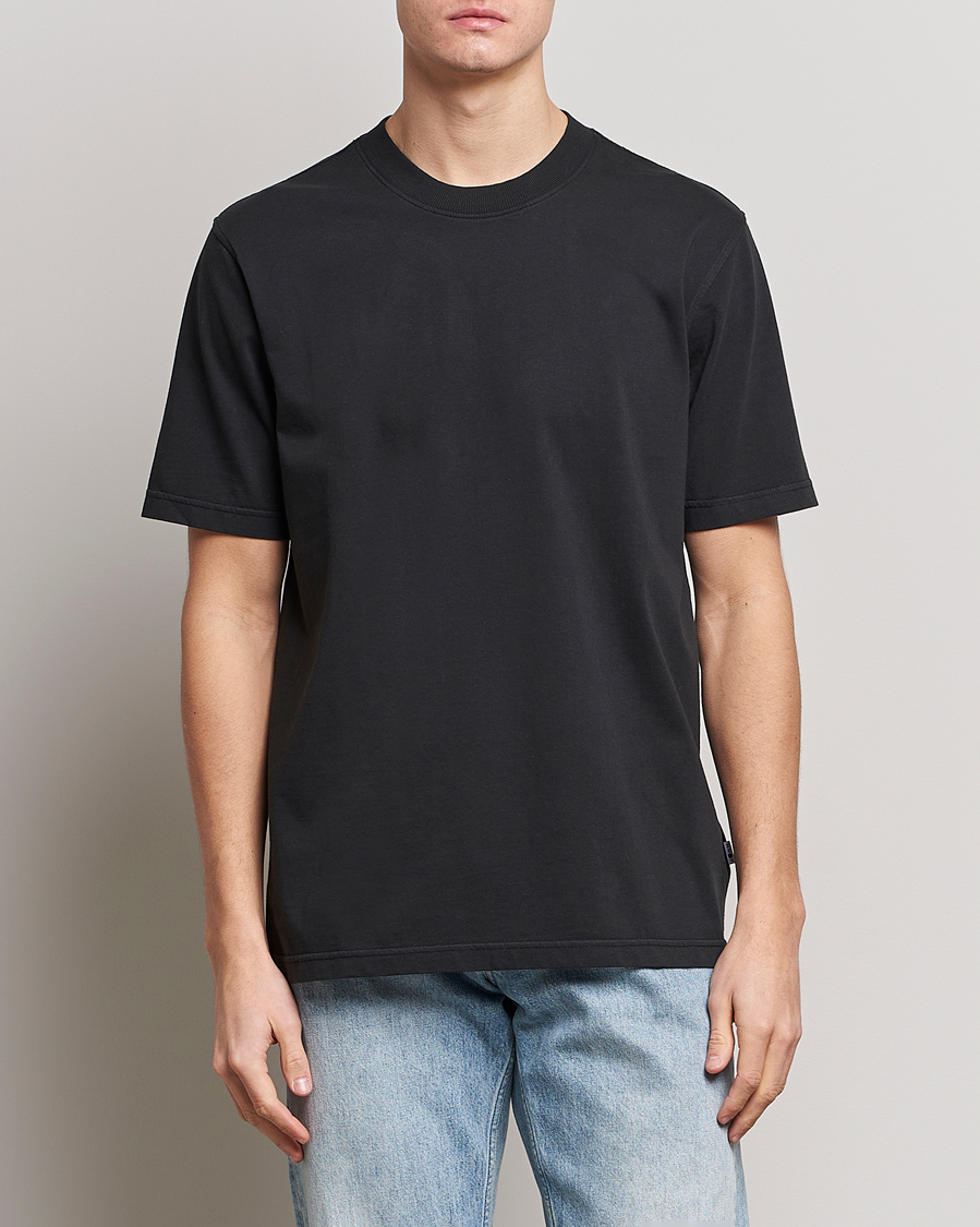 Homme | NN07 | NN07 | Adam Pima Crew Neck T-Shirt Black