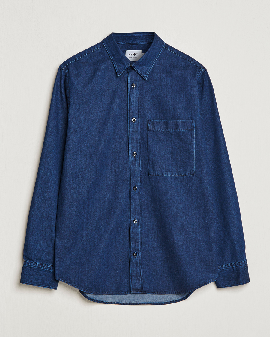 Homme | Chemises | NN07 | Cohen Tencel Denim Shirt Dark Indigo