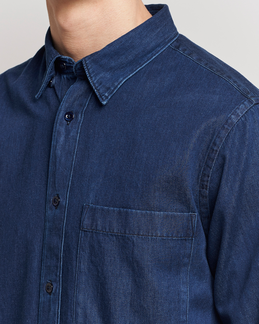 Homme | Chemises | NN07 | Cohen Tencel Denim Shirt Dark Indigo