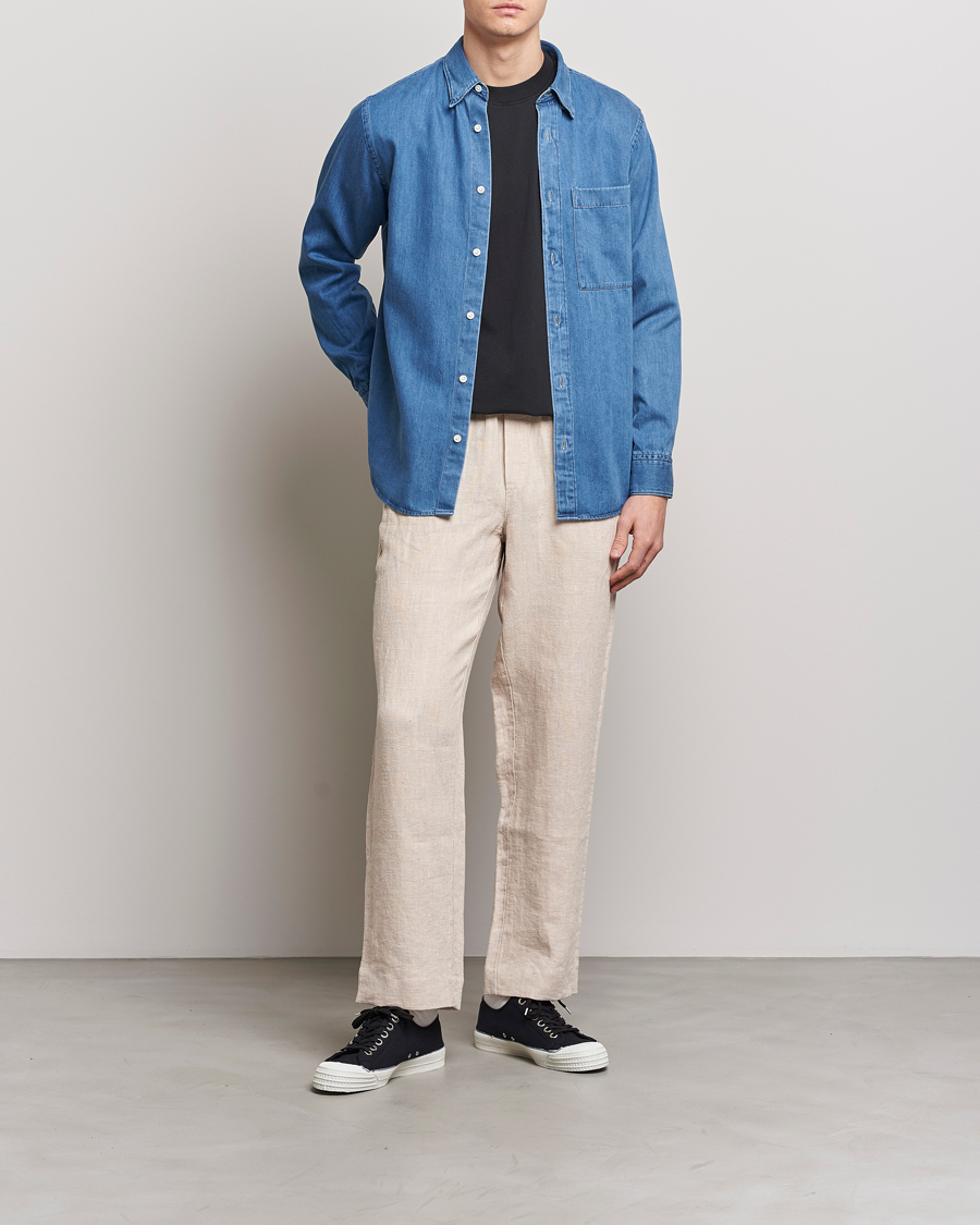 Homme | Chemises | NN07 | Cohen Tencel Denim Shirt Medium Blue