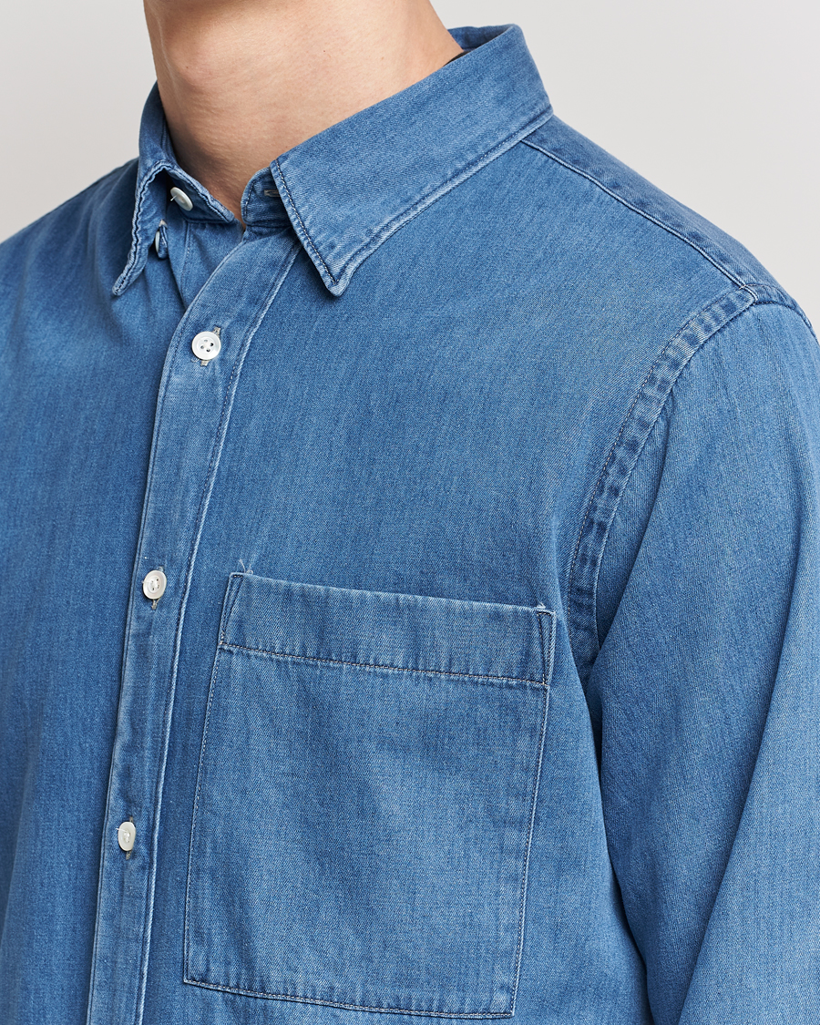 Homme | Chemises | NN07 | Cohen Tencel Denim Shirt Medium Blue