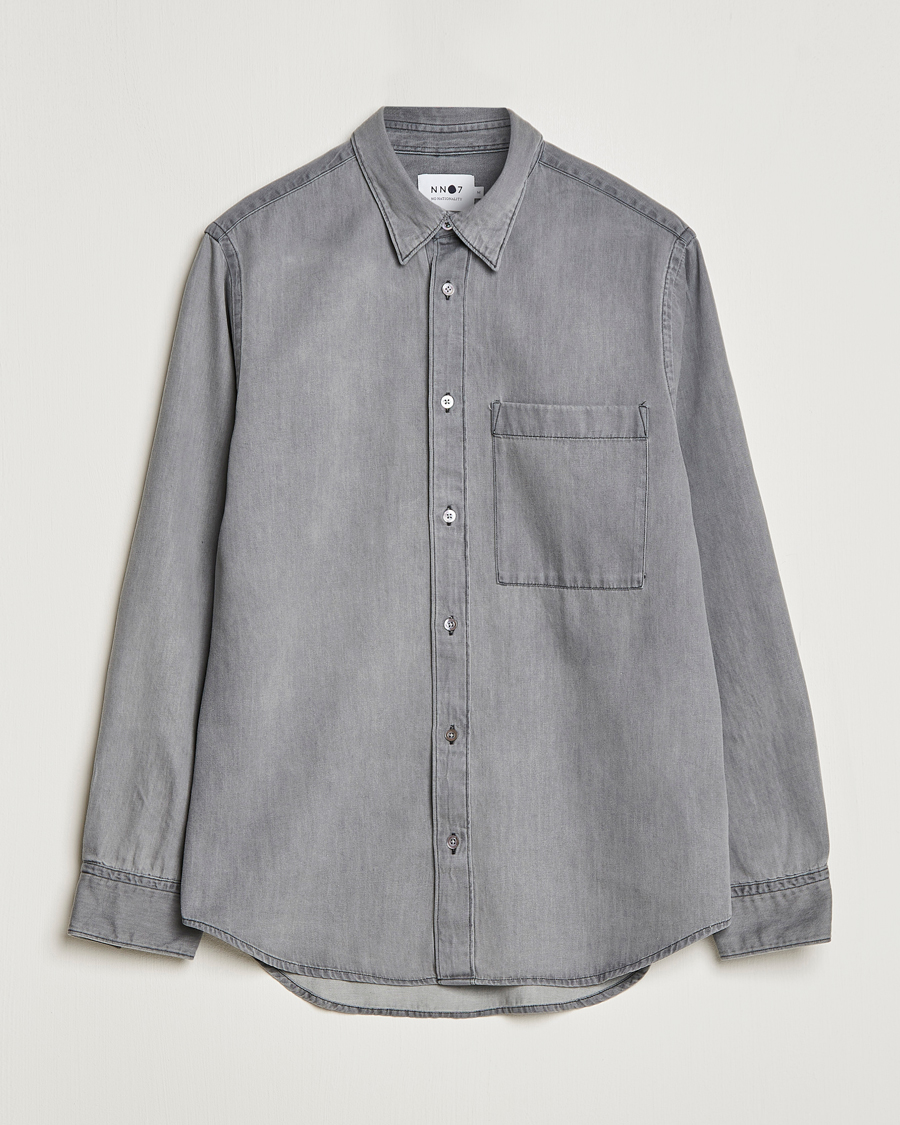 Homme | Chemises | NN07 | Cohen Tencel Denim Shirt Grey Denim