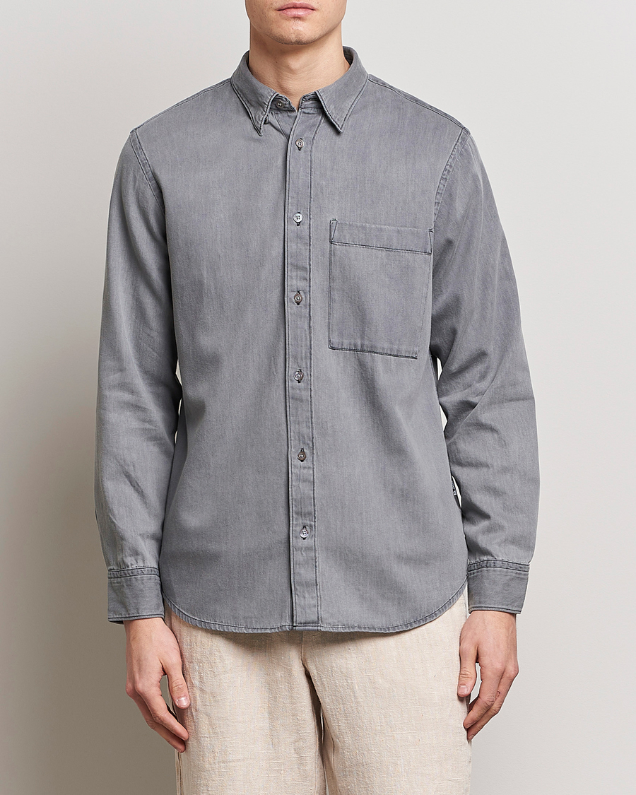 Homme | Chemises | NN07 | Cohen Tencel Denim Shirt Grey Denim