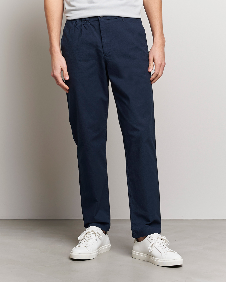 Homme | Pantalons | NN07 | Theodore Comfort Pants Navy Blue