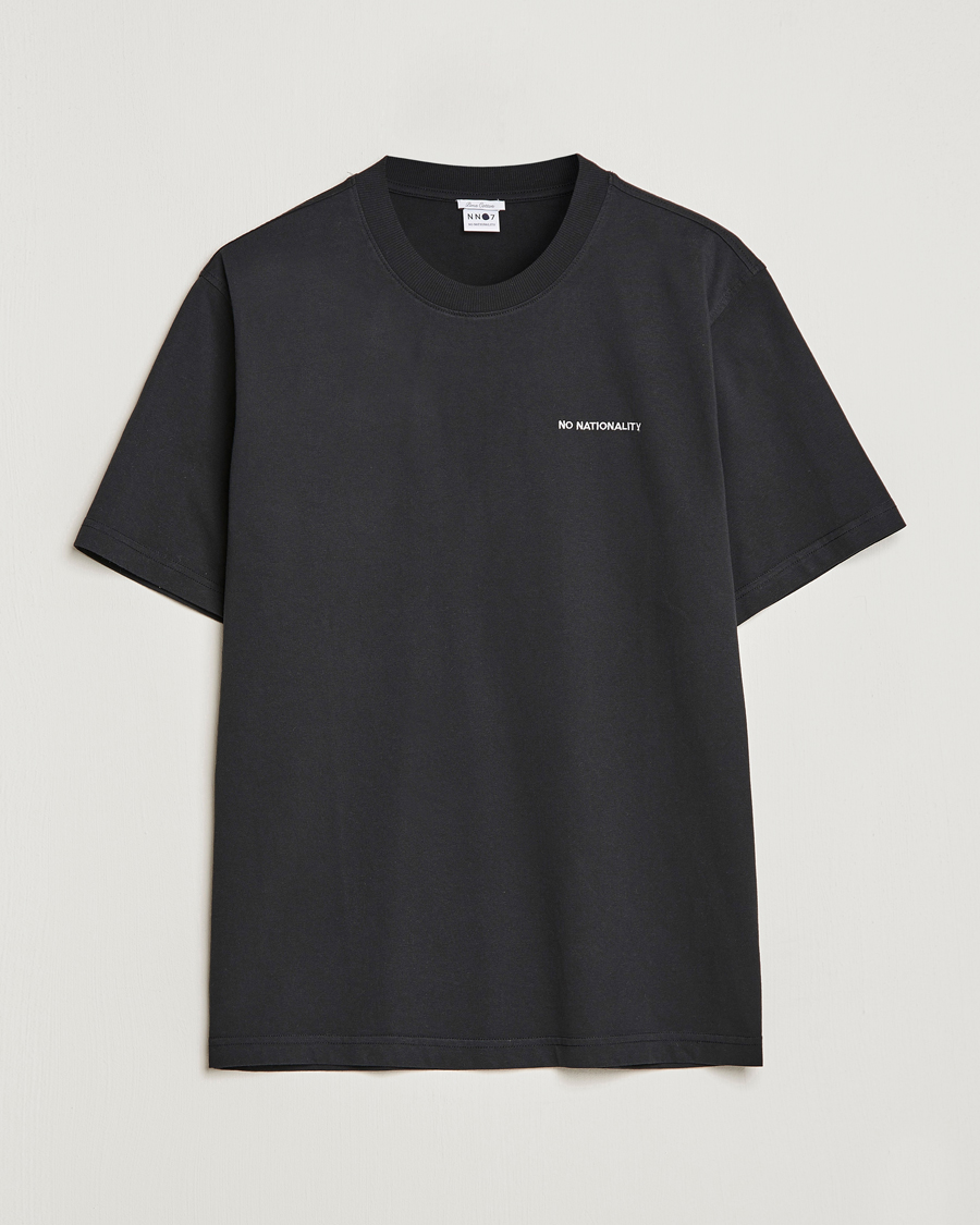 Homme | T-shirts | NN07 | Adam Logo Crew Neck T-Shirt Black