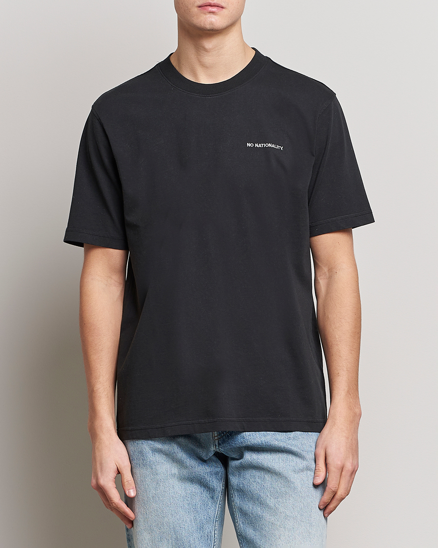 Homme | T-shirts | NN07 | Adam Logo Crew Neck T-Shirt Black