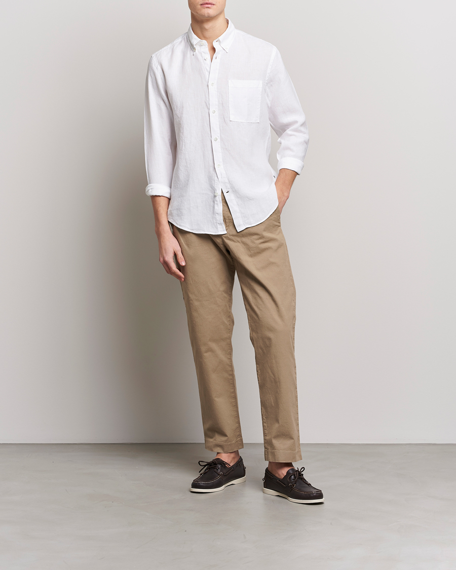 Homme | Chemises | NN07 | Arne Linen Shirt White