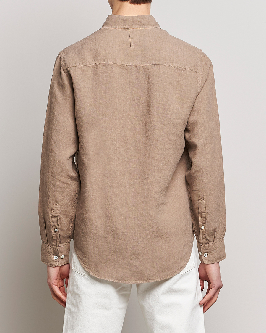 Homme | Chemises | NN07 | Arne Linen Shirt Greige