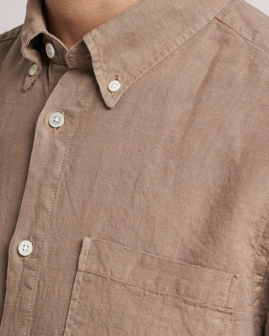 Homme | Chemises | NN07 | Arne Linen Shirt Greige