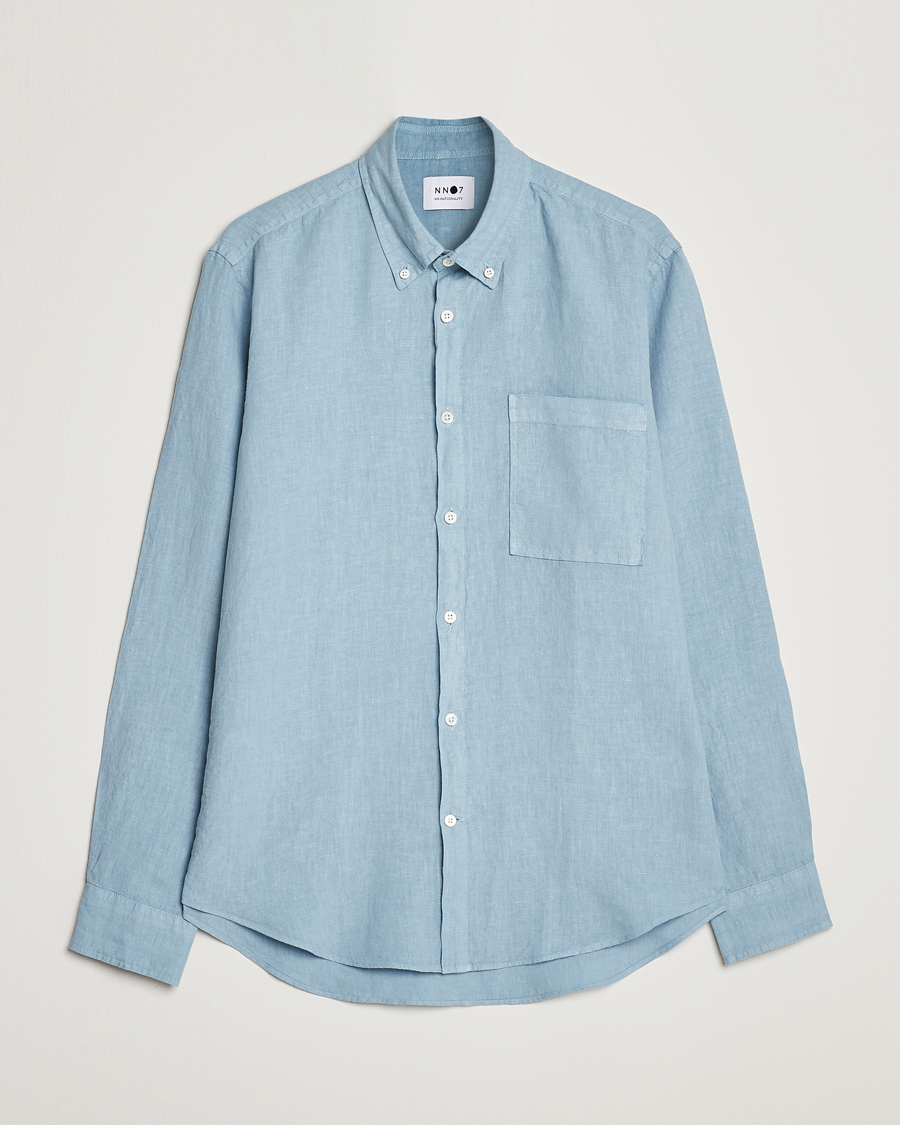 Homme | Chemises | NN07 | Arne Linen Shirt Ashley Blue