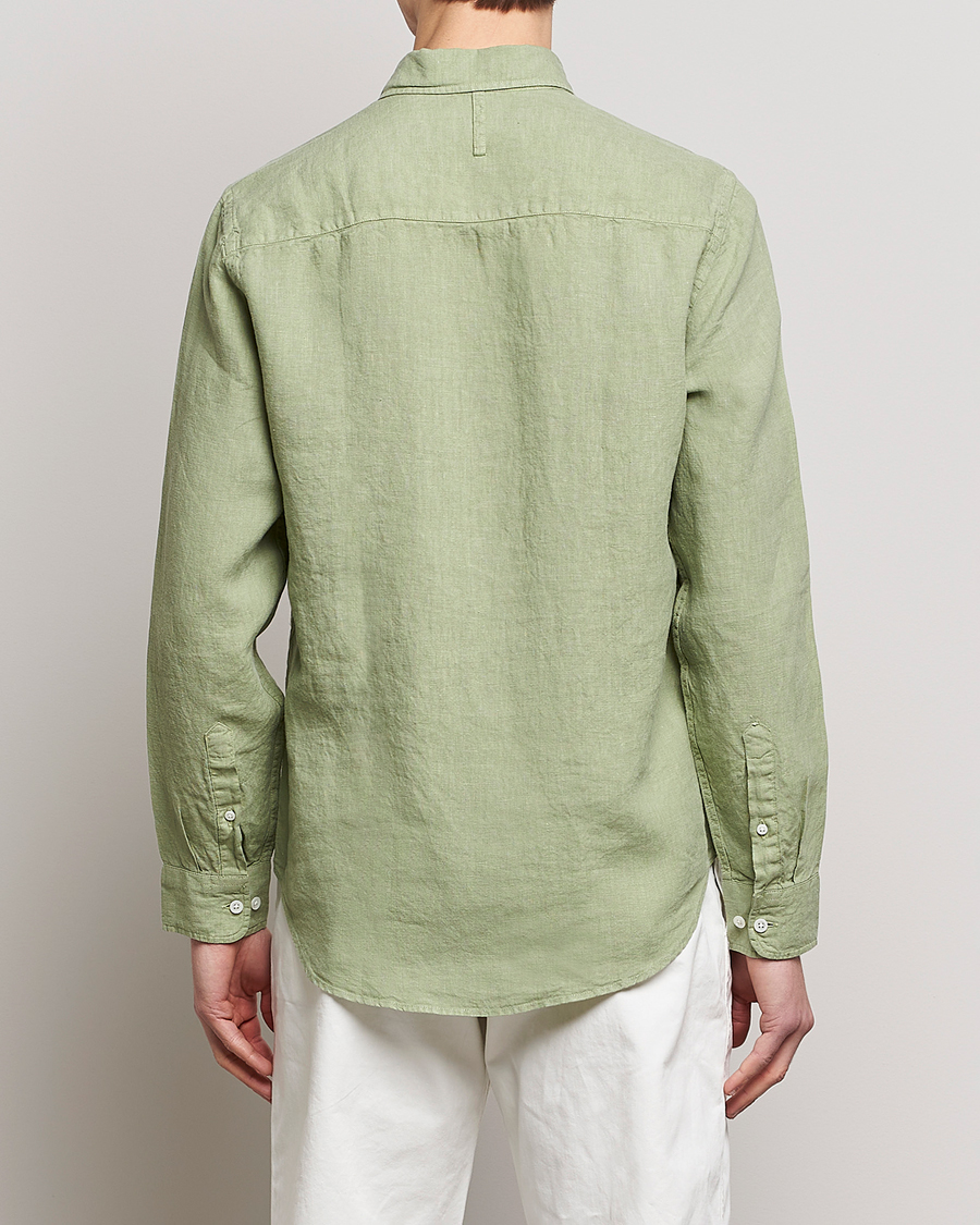 Homme | Chemises | NN07 | Arne Linen Shirt Pale Green
