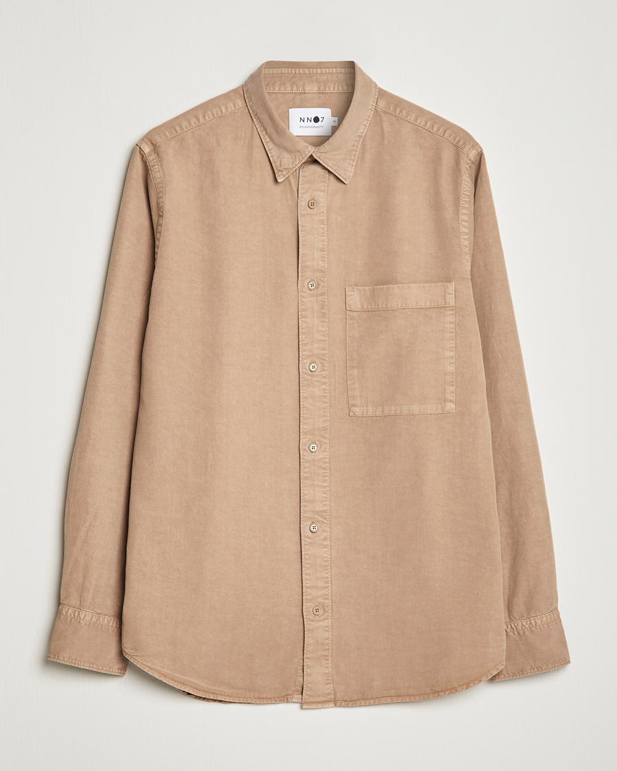 Homme | Chemises | NN07 | Cohen Tencel Shirt Greige