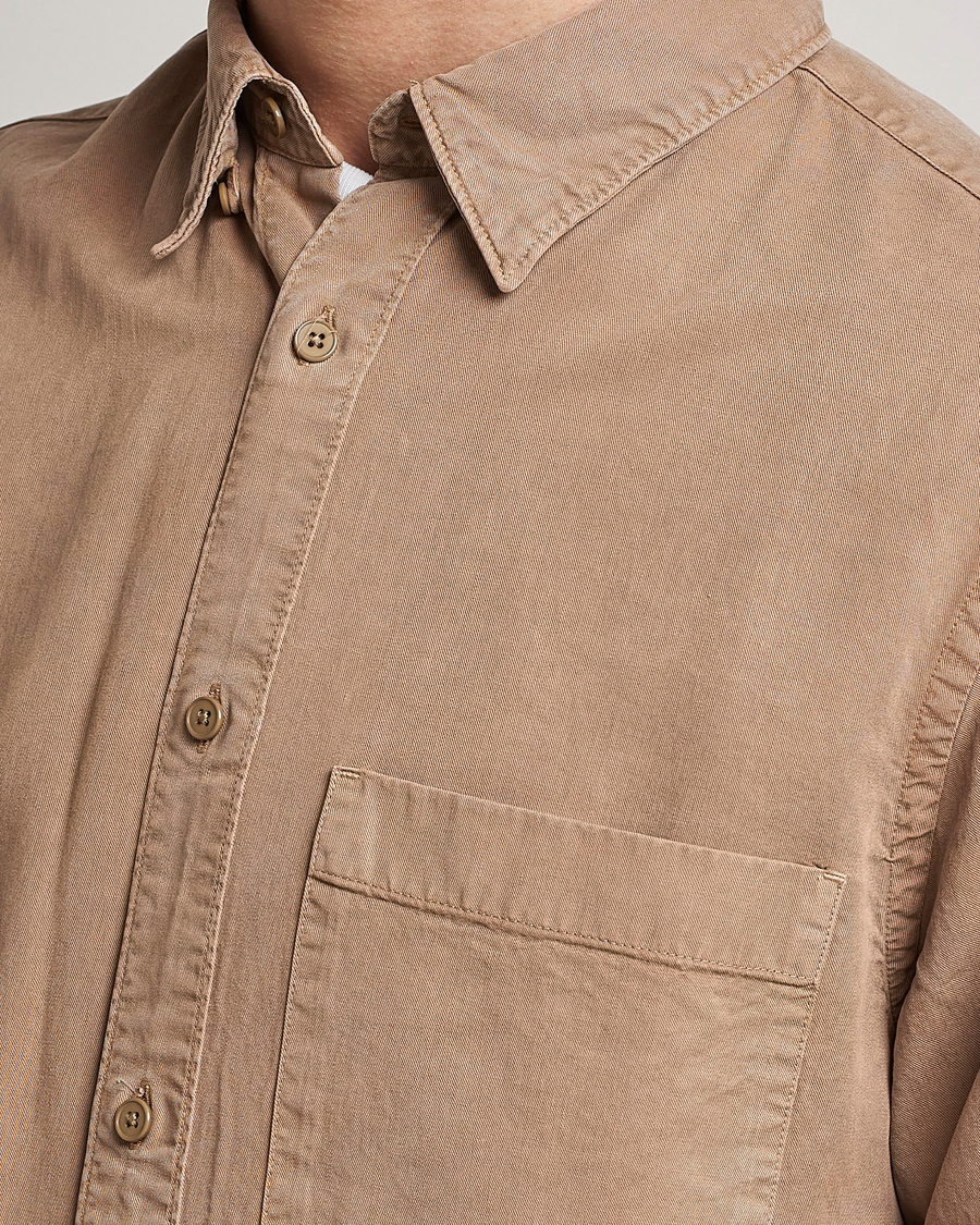 Homme | Chemises | NN07 | Cohen Tencel Shirt Greige