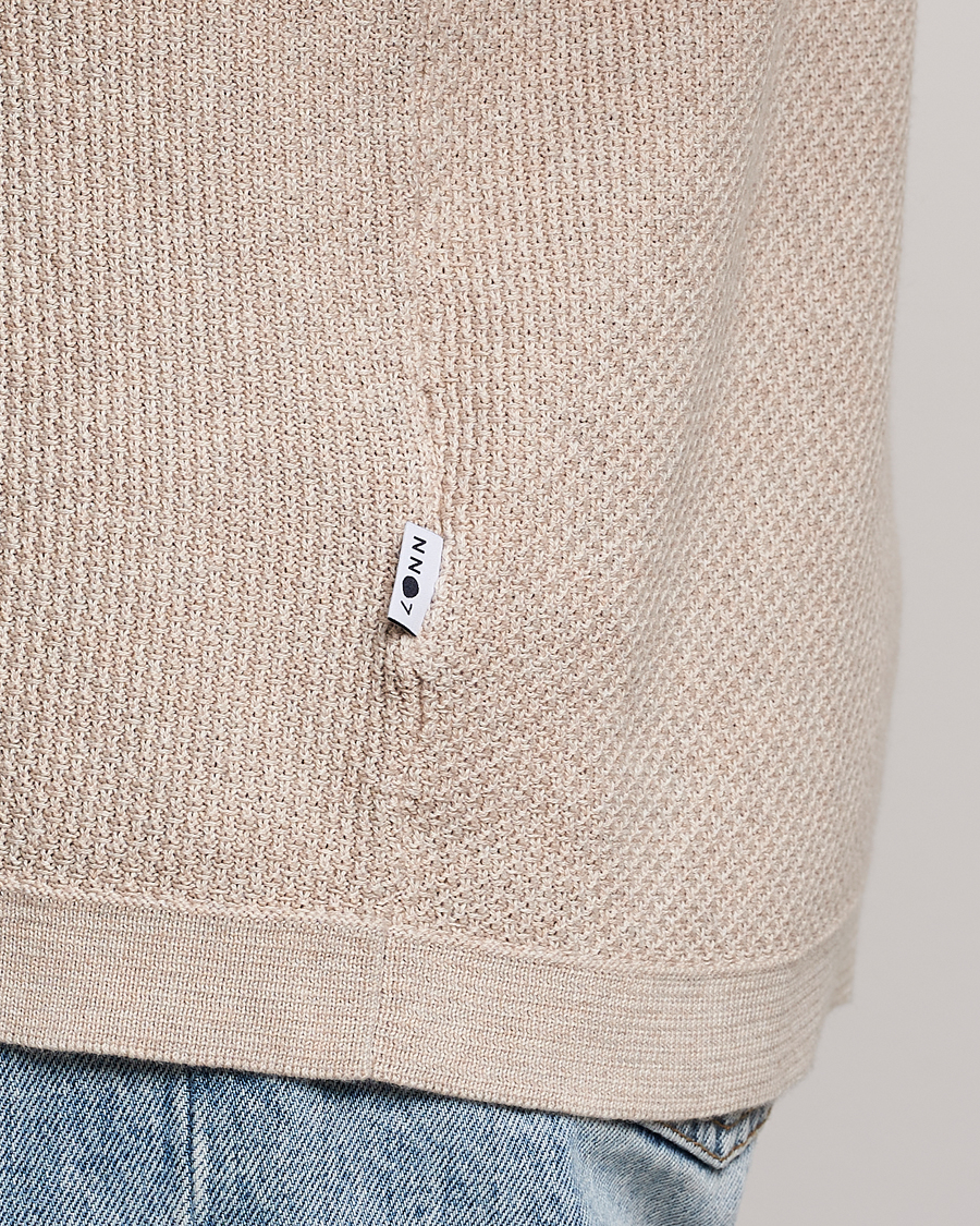 Homme | Polos | NN07 | Hansie Structured Zip Polo Cream