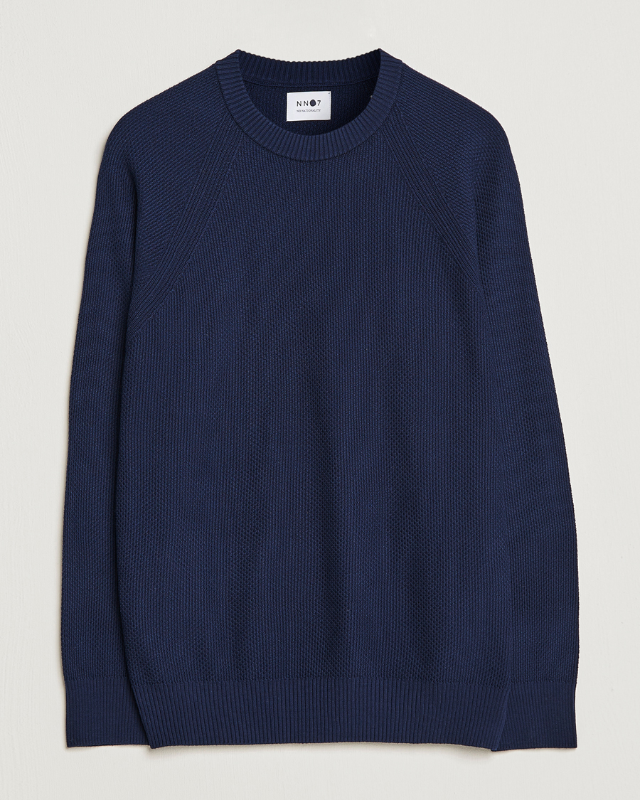 Homme | Pulls Et Tricots | NN07 | Brandon Cotton Knitted Sweater Navy Blue