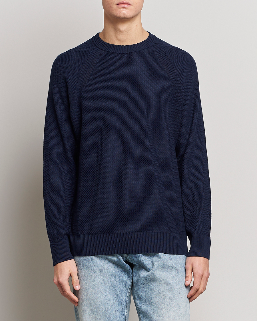 Homme | Pulls Et Tricots | NN07 | Brandon Cotton Knitted Sweater Navy Blue