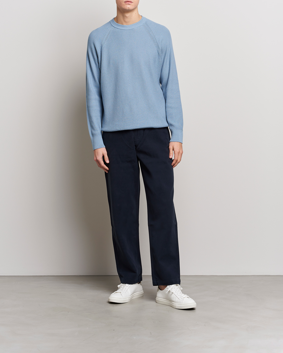 Homme | Pulls Et Tricots | NN07 | Brandon Cotton Knitted Sweater Ashley Blue