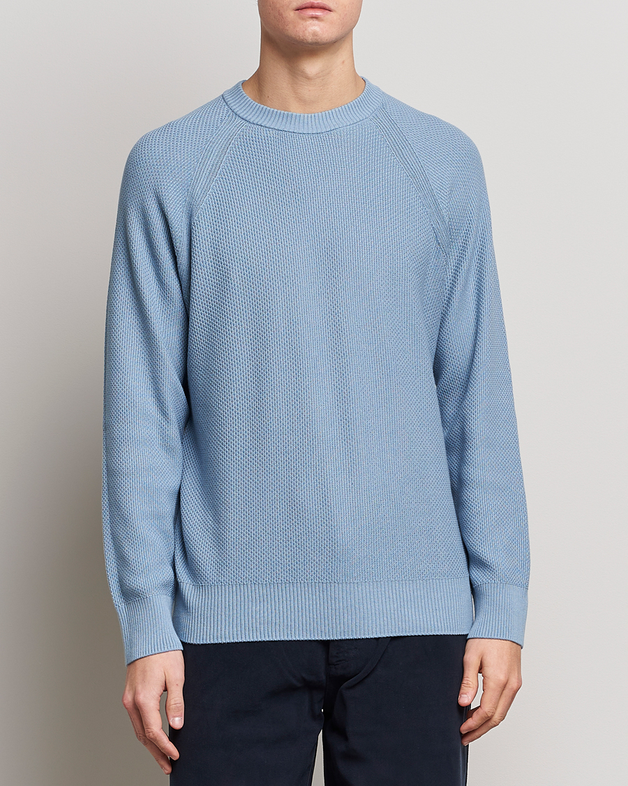 Homme | Pulls Et Tricots | NN07 | Brandon Cotton Knitted Sweater Ashley Blue