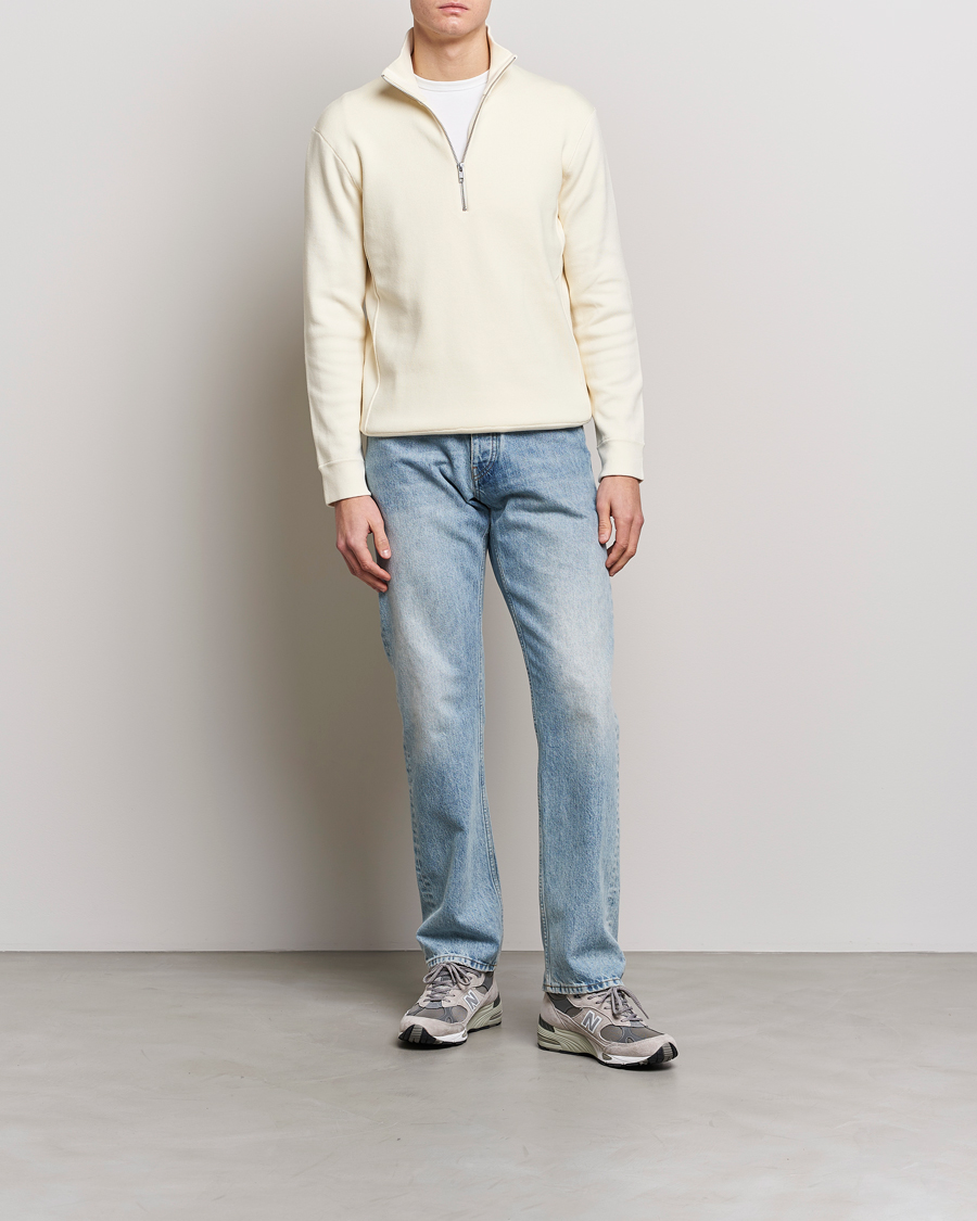 Homme | Pulls Et Tricots | NN07 | Luis Knitted Half-Zip Sweater Ecru