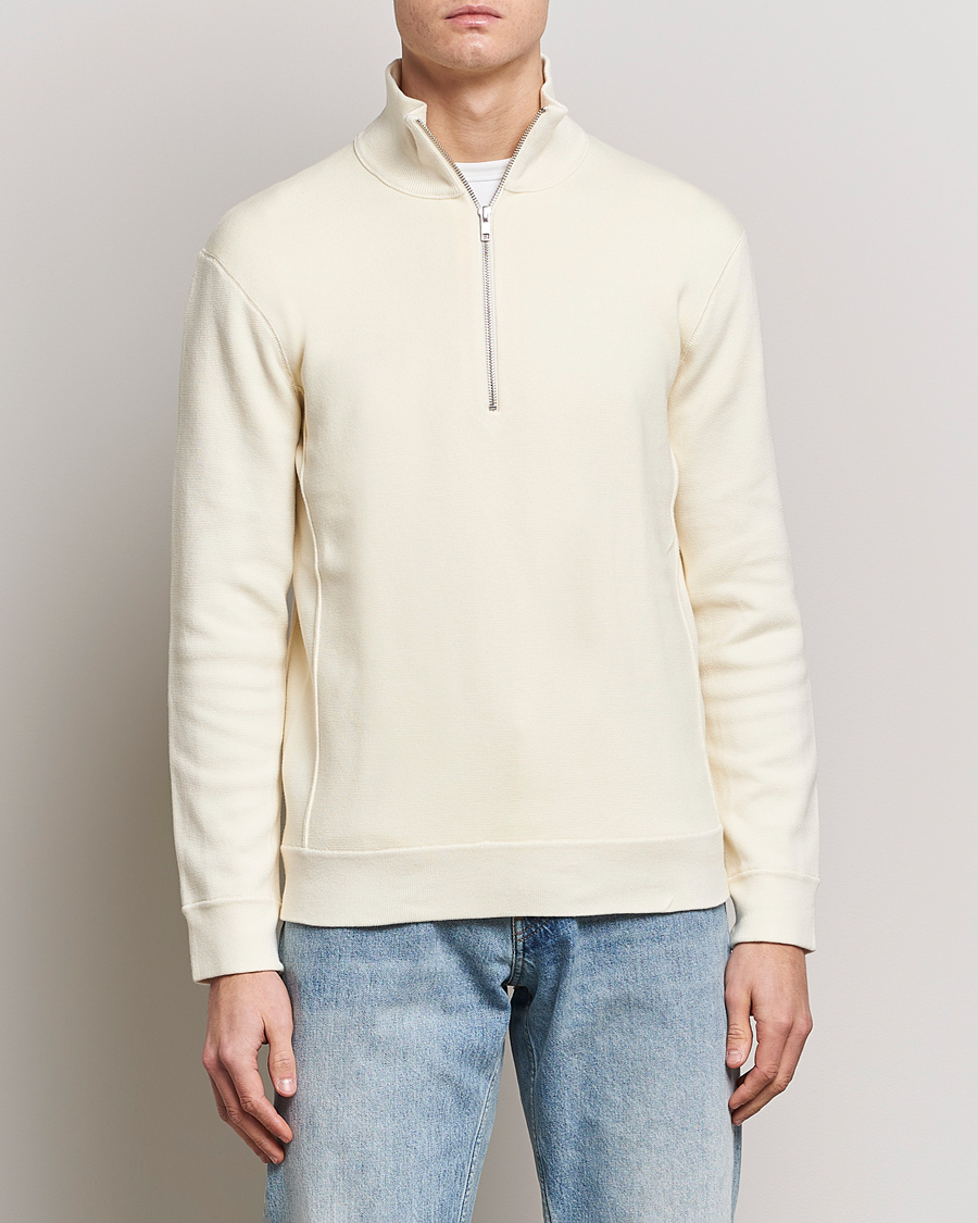 Homme | Pulls Et Tricots | NN07 | Luis Knitted Half-Zip Sweater Ecru