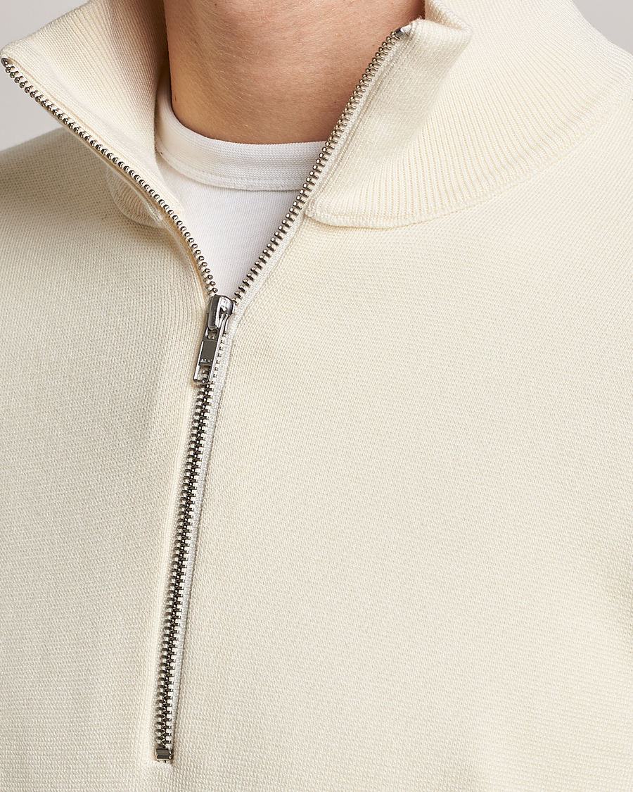 Homme | Pulls Et Tricots | NN07 | Luis Knitted Half-Zip Sweater Ecru