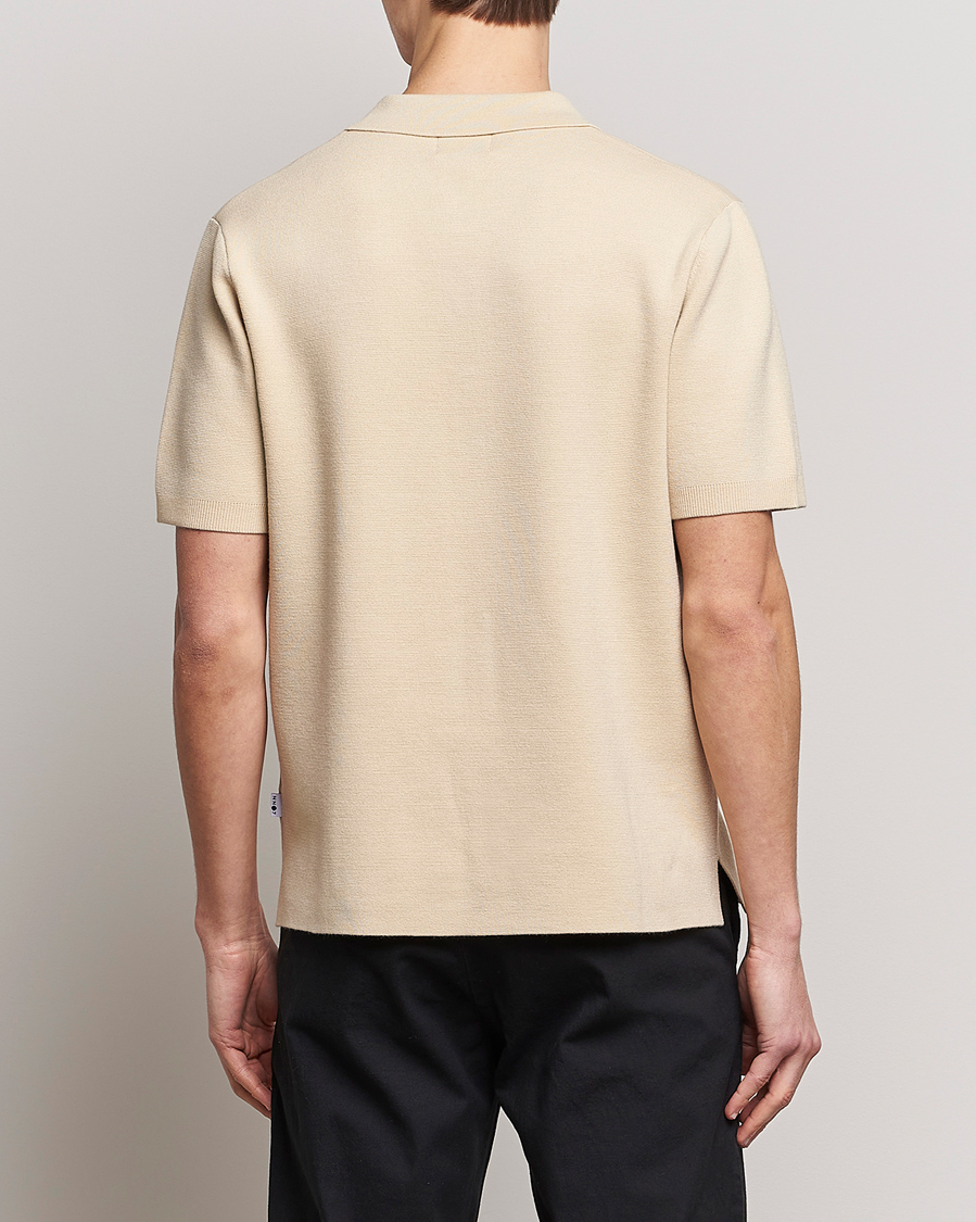 Homme | Polos | NN07 | Harald Knitted Polo Ecru