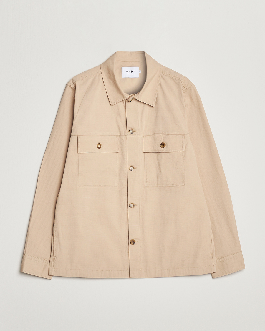 Homme | Chemises | NN07 | Wilas Ripstop Overshirt Cream