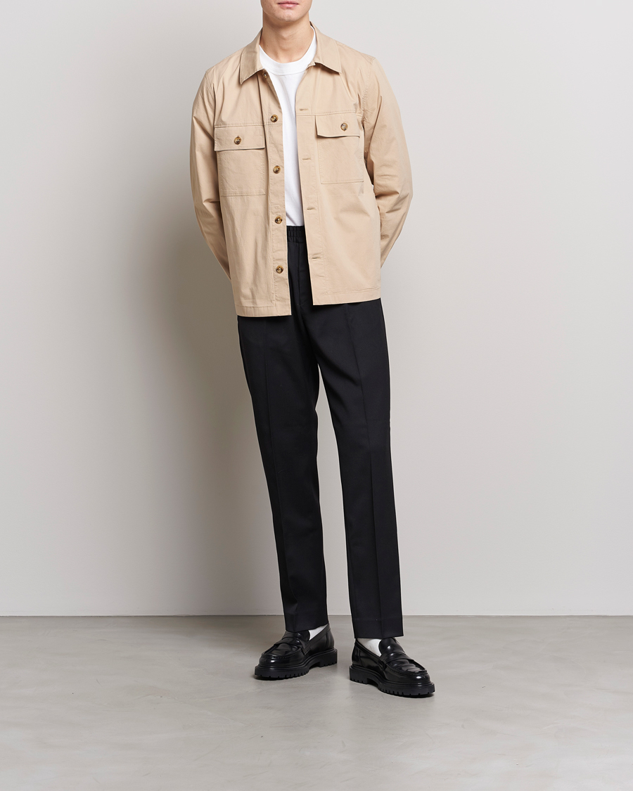 Homme | Chemises | NN07 | Wilas Ripstop Overshirt Cream